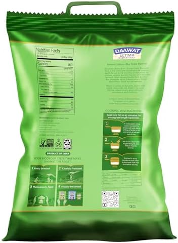 Daawat Ultima Basmati Rice - Authentic Extra Long Grain White Rice, 10 lb Bag