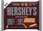 HERSHEY'S Milk Chocolate Candy Bars, 1.55 oz (6 Count)