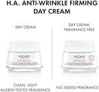 Vichy LiftActiv H.A. Anti-Wrinkle Firming Cream, Anti Aging Face Cream With Vitamin C & Hyaluronic Acid, Smoothing & Firming For Wrinkles, Visibly Plumps Skin & Improves Radiance