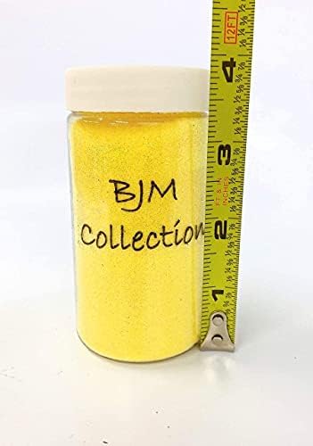 100 Grams Fine Glitter Powder Bottle Art Craft (Light Yellow)