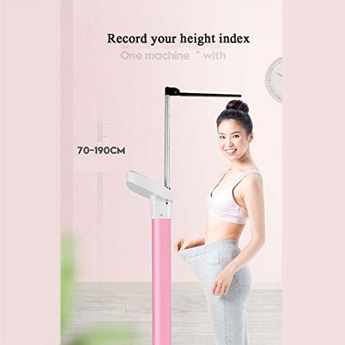Electronic Height and Weight Physician Scale,High Precision Healthy Weight Loss Scales,Easy to Read LED,Digital Doctor Medical Scale(Green Pink)
