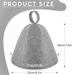JaGely Sauna Hat for Men Women Sauna Hat Vaporarium Cap Russian Banya Cap for Bath House Accessories