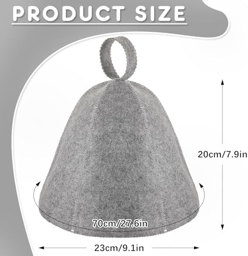 JaGely Sauna Hat for Men Women Sauna Hat Vaporarium Cap Russian Banya Cap for Bath House Accessories