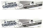 Pasta del Capitano Carbone Whitening Black Toothpaste 100ml 3.38fl.oz, Pack of 2