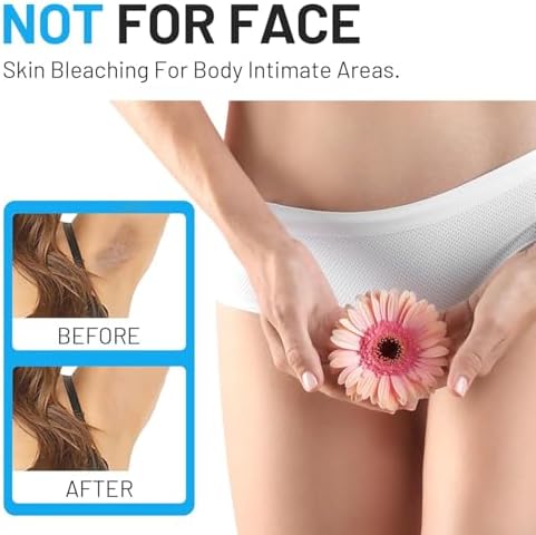 Skin Whitening Cream Skin Bleaching Cream for Body Intimate Area, Private Parts, Underarm, Knees, Elbows, Inner Thigh, Bikini Areas, Armpit, Lightening Dark Spot Remover For Intimate Part 2 OZ