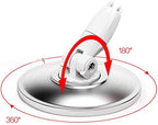 Rotating mop Double Drive Hand Pressure Automatic Drying Mop Bucket, 4 mop Heads Metal Basket
