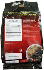 TRUNG NGUYEN G7 PURE BLACK Instant Coffee for Energy Boost - 100% Soluble Coffee Without Sugar - Strong, Pure & Rich Vietnamese Instant Energy - Original Taste for Connoiseurs (200 Sachets/Bag)