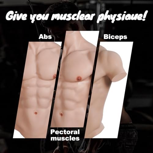 Silicone Muscle Chest Realistic Male Chest Plate Muscle texture Simulation skin silicone Muscle Chest Suit