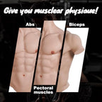 Silicone Muscle Chest Realistic Male Chest Plate Muscle texture Simulation skin silicone Muscle Chest Suit