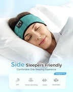 Sleep Headphones Wireless, Bluetooth Sports Headband with Built-in Speakers, Comfortable for Side Sleepers, Workout, Running, Yoga & Travel Long Battery Life, Gift for Men Women
