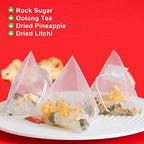 plant Gift Litchi Oolong Tea Bags 5.29oz (3g*50bags), Oolong Tea, Dried Peach, Dried Litchi, Chinese Pure Nature, Health Care Mixed Tea, Combination of Floral Tea 150g 荔枝乌龙茶