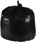 Boardwalk Recycled Low-Density Polyethylene Can Liners, 33 Gallon Garbage Bags, 1.6 mil, 33" x 39", Black, 10 Bags/Roll, 10 Rolls/Carton