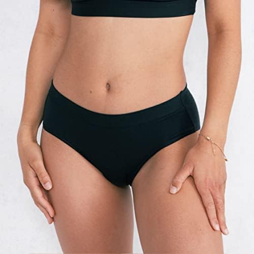 Saalt Soft Menstrual Cup (Desert Blush, Small) & Cotton Brief Period 100% Cotton Underwear (Medium) - Super Soft and Flexible - Best Sensitive Cup - Wear for 12 Hours - Made in USA