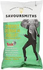 Savoursmiths Somerset Cheddar & Shallot Flavored Potato Chips, Non GMO, 5.29 Ounces (Pack Of 12)