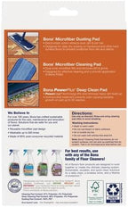 Bona Microfiber Pad 3-Pack includes Dusting, Cleaning, and Deep Cleaning Pad, for Hardwood and Multi-Surface Floors, fits Bona Family of Mops