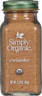 Simply Organic Ground Coriander Seed, Rich, Warm Earthy Yet Fruity Flavor, Bright Aroma, Slight Citrus Undertones, 2.29 Ounce (Pack of 2)