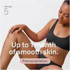 Braun Epilator Silk-épil 5, Hair Removal Device, Women Shaver & Trimmer, Wet and Dry, Includes Skin Contact Cap, SE5-011, Grey