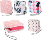 4 Pack Portable Sanitary Napkin Storage Bag, Samll Period Pouch for Purse Sanitary Pad Storage Bag Cute Menstrual Period Bags Feminine Care Period-Bags, Mini Pouch Feminine Pads-Bag Kit for Teen Girls