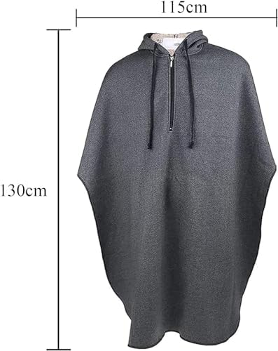 DaoGeSir Wheelchair Blankets for Adults, Lap Blanket Elderly Wearable Blanket Cape Poncho Portable Warm Blanket Thicken Warm Wheelchair Wrap Blanket Elegant Look for Patients Knee Blanket