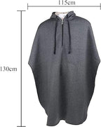 DaoGeSir Wheelchair Blankets for Adults, Lap Blanket Elderly Wearable Blanket Cape Poncho Portable Warm Blanket Thicken Warm Wheelchair Wrap Blanket Elegant Look for Patients Knee Blanket