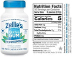 Zellie's | 100% Xylitol Peppermint Chewing Gum | No Aspartame, Gluten Free, Vegan & Kosher (100 Count - Pack of 1)