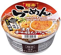 HIKARI Menraku Ramen Spicy Miso Tonkotsu Taste, Spicy Miso Tonkotsu, 2.6 Oz (Pack Of 12)