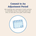 ZQuiet, Advance, Custom Anti-Snoring Mouthpiece, Adjustable Mouthguard with 4 Jaw Advancement Sizes, Slim & Low-Profile, Clear