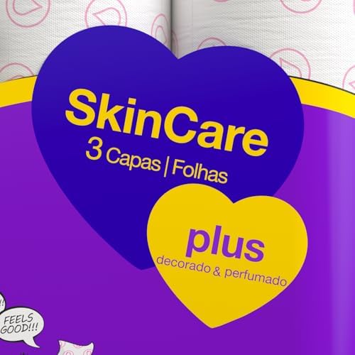 Renova Toilet Paper - Skin Care Plus, decorated, fragranced – 12 rolls (toilet paper).