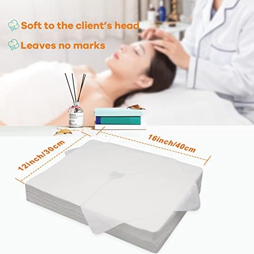 Disposable Face Cradle Covers–Medical-Grade, SPA Face Rest Covers Headrest Covers for Massage Tables Massage Chairs 16x 12inches/ 40 x 30 cm (500pc Large face Cover)