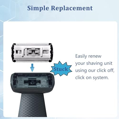 BG2000 Replacement Head Compatible with Philips Norelco Bodygroom Trimmer Shaver Foil, Fit for BG5025, BG7030, BG7040, BG2030, BG2040 Replacement Heads
