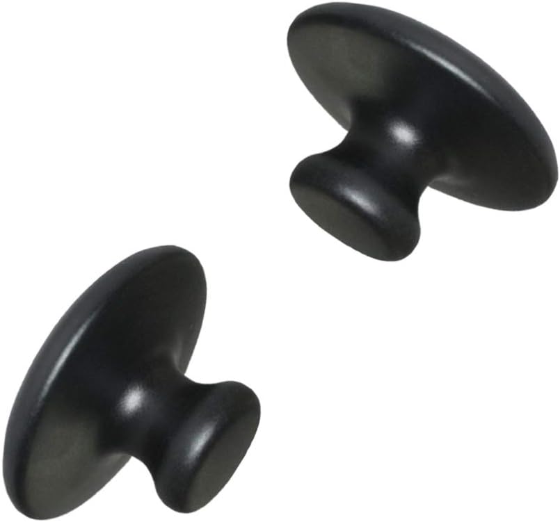Mushroom Massage Stone 2-Pack Natural Bianshi Jade Handheld Massager for Facial and Body Spa Therapy - Improve Circulation and Muscle Relief with Smooth Mushroom Head Design