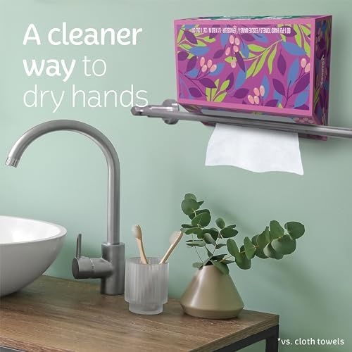 Kleenex Expressions Disposable Paper Hand Towels, 6 Boxes, 60 Towels per Box (360 Total Hand Towels), Packaging May Vary