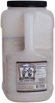 Blues Hog Bold & Beefy Seasoning, Gourmet BBQ Rub for Brisket, Burgers & More, All-Natural, Gluten-Free, Made in the USA, 7lb