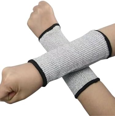 1 Pair Arm Protectors for Thin Skin and Bruising Cut Resistant Forearm Sleeve Level 5 Arm Burn Protection Sleeve