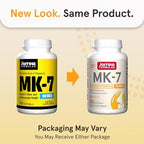 Jarrow Formulas MK-7 90 mcg - Bioactive Form of Vitamin K2-120 Servings (Softgels) - for Bone & Cardiovascular Health - Vitamin K2 MK-7 Dietary Supplement - Gluten-Free