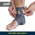 Push Sports Ankle Brace 8 – Comfortable Compression After Ankle Sprain (Left Large)