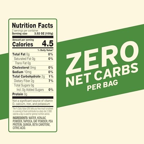 It’s Skinny Spaghetti Pasta – Low Carb, Gluten Free, Keto & Vegan-Friendly, Shirataki Konjac, Sugar-Free, High in Fiber, Only 4.5 Calories Per Serving, Ready in 2 Minutes (6 Packs)