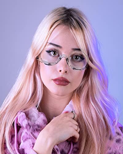 Aisi Women Magnifying Makeup Glasses Eye Make Up Spectacles Flip Down Lens Folding Cosmetic Glasses