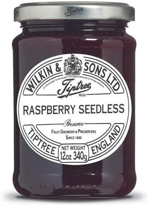 Tiptree Raspberry Seedless Preserve, 12 Ounce Jar
