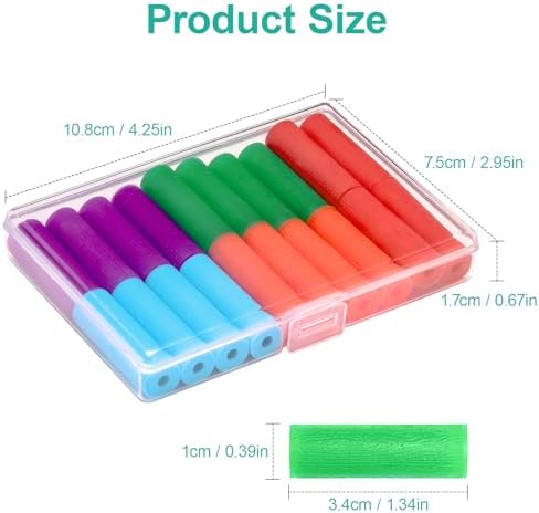 20 Pack Aligner Chew for Invisalign,Soft Silicone Aligner Trays Seaters, Orthodontic Chompers Aligners Accessories (Mix Colors)