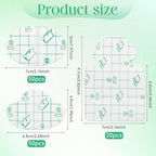 Threlaco 120 Pcs Self Adhesive Invisible Heel Anti Wear Sticker Waterproof Anti Wear Foot Care Heel Protection Pad Ultra Thin Transparent Multiple Shape Sticker for High Heels Toe Feet Prevention