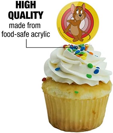 Tom and Jerry Jerry Character Cupcake Picks Toppers Decoration Set of 6