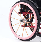 Wheelchair Push Rim Covers, 24-Inch Rear Wheel Sports Wheelchair Cover, Wheelchair Wheel Covers Wear-Resistant Hand Push Cover (Color : Yellow)