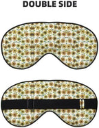 Romantic Sunflowers Print Unisex Sleeping Eye Mask,Soft Comfortable Light-Blocking Eye Mask