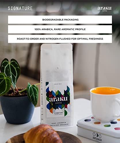 ARAKU Medium Roast Specialty Coffee - Signature - 250g Whole Bean Arabica Coffee - Made for Moka Pot, Drip, French Press, AeroPress