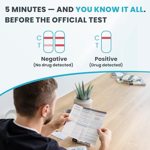 Exploro THC Tests for Home Use - Marijuana Drug Test Kit for Urine (15 Pack), Weed Detox Testing Kits with 50 ng/ml Cutoff Level