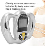 Digital Body Fat Analyzer, Electronic BMI Handheld Body Fat Monitor with LCD Display, Multifunctional Portable Body Fat Measurement Device for Weight Loss, Fitness Monitoring, Personal Health