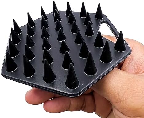 The BEARD BLACK Silicone Beard Scrubber, Facial Hair Exfoliator Brush, Deep Cleans, Removes Beardruff & Dandruff, Unclogs Pores & Helps Hair Growth, Soft-Touch Shower & Bathroom Accessory for Men