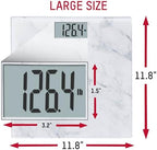 Taylor Digital Glass Marble Bathroom Scale, Scale for Body Weight, Digital Bathroom Weighing Machine, Battery Powered, Measures Weight up to 400 lb Capacity, White