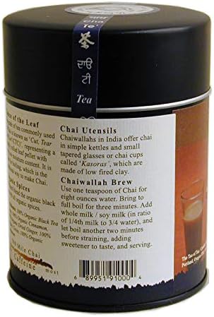 The Tao of Tea, 500 Mile Chai, 4 Ounce Tin